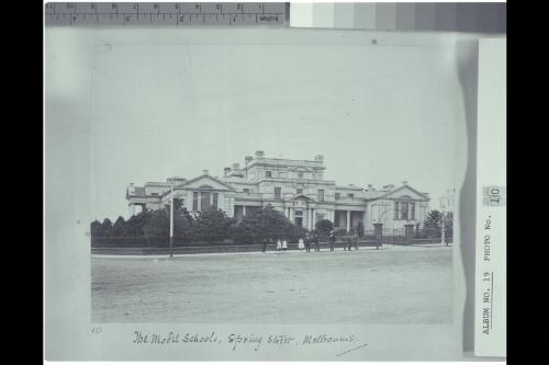 The Model schools, Spring Street, Melbourne, Victoria, ca. 1880 [picture]
