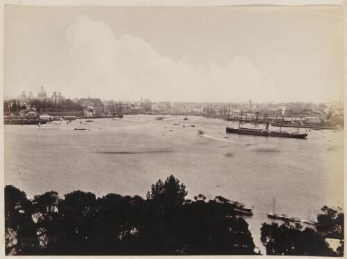 Part of Sydney Harbour, Circular Quay, view of Sydney from North Shore [picture] / C. Bayliss