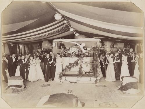 Captain's dinner dance on board the HMS Royal Arthur, Sydney, 4 May 1899 [picture]  / F.H. Griffiths
