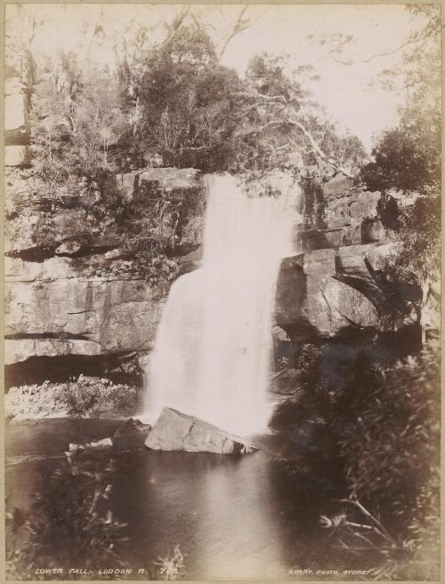 Lower Fall, Loddon River, New South Wales, ca. 1880s, 1 [picture] / Charles Kerry