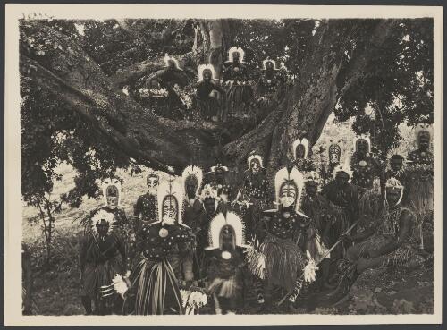 Dancers, Murray Island, Queensland, ca. 1925 [picture] / Frank Hurley