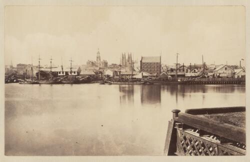 Wharf view, ca. 1885 [picture]
