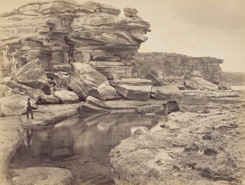 Bathing Place, Coogee [N.S.W., 1878] [picture] / Brodie, Sydney