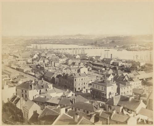 Darling Harbour from Saint Philips Tower, Sydney, 1878 [picture] / Alexander Brodie