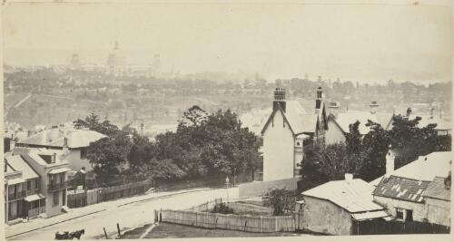 [Garden Palace, Sydney International Exhibition Building, seen] from Darlinghurst [picture] / C. Bayliss; John Paine