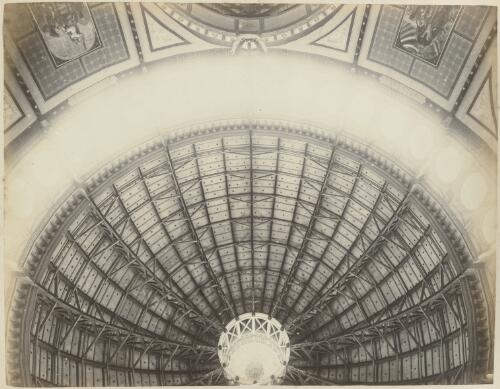 [Interior of Garden Palace, Sydney International Exhibition Building, looking up towards the dome] [picture] / C. Bayliss; John Paine