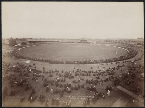 Cricket match between England and Australia, Sydney, New South Wales, 3 February 1892 [picture] / Charles Bayliss