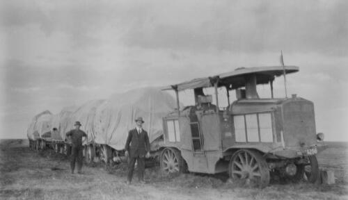 The Muller Falkiner road train, Feb.-April 1915 [1] [picture] / R.S. Falkiner