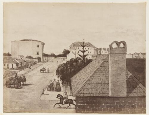 Bent Street, Sydney, 1842 [picture] / John Rae
