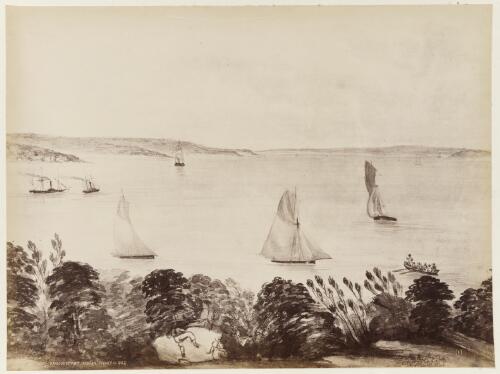 Harbour of Port Jackson, Sydney, 1842 [picture] / John Rae