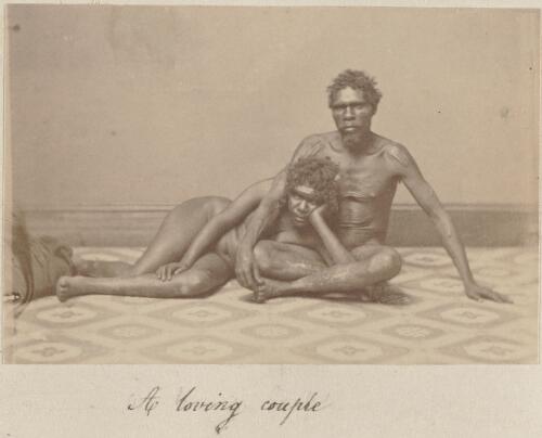 Portrait of an Australian Aboriginal man and woman, Queensland, ca. 1870 [picture]