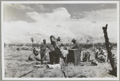 In desert en route to Uluru, Northern Territory, 1947, 1 [picture] / Arthur Groom