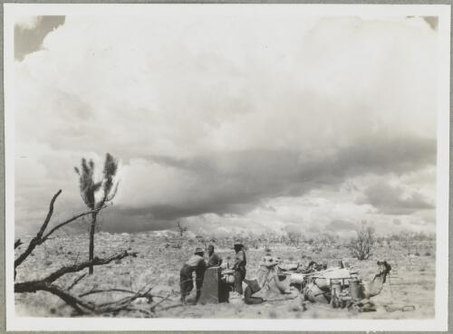 The storm en route Uluru, Northern Territory, 1947 [picture] / Arthur Groom