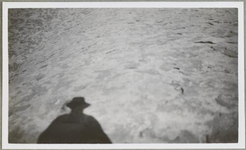 Shadow of a man wearing a hat, Northern Territory, 1947 [picture] / Arthur Groom