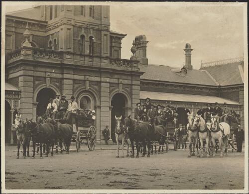 The senatorial party at Albury Railway Station, [1902] [picture] / [E.T. Luke]