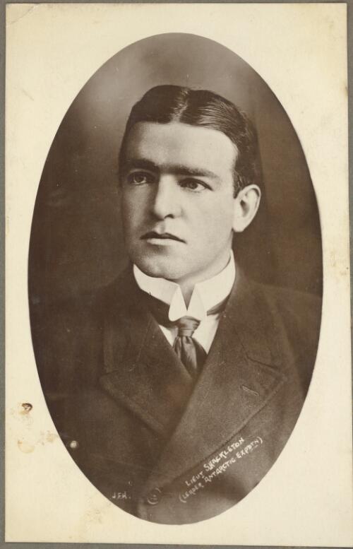 Lieut. Shackleton (leader Antarctic expdtn) [picture] / J.F.H. [Frank Hurley]