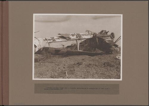 A German aeroplane brought down by Australian machine gun fire at Aeroplane Farm, Ypres sector, Belgium, 27 September 1917 [picture] / Frank Hurley