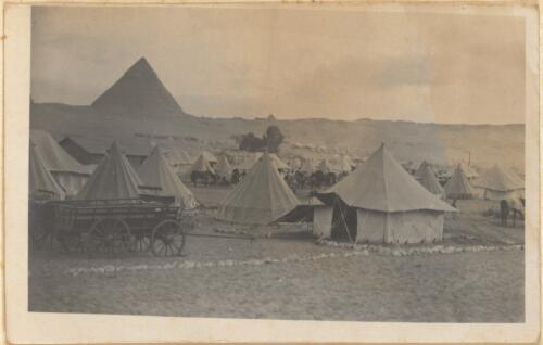 Australian tents at Mena camp, Giza, Egypt, 1915