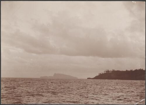 Phillip Island from the south end of Norfolk Island, 1906 / J.W. Beattie
