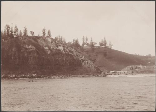 The Cascades from the anchorage, Norfolk Island, 1906 / J.W. Beattie
