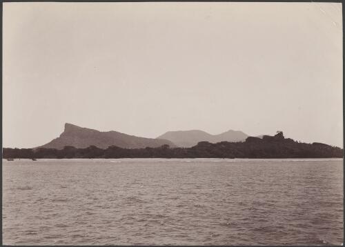 Mota Lava viewed from sea, Banks Islands, 1906 / J.W. Beattie