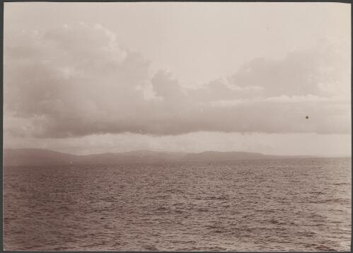 Graciosa Bay in Santa Cruz viewed from sea, Santa Cruz Islands, 1906 / J.W. Beattie
