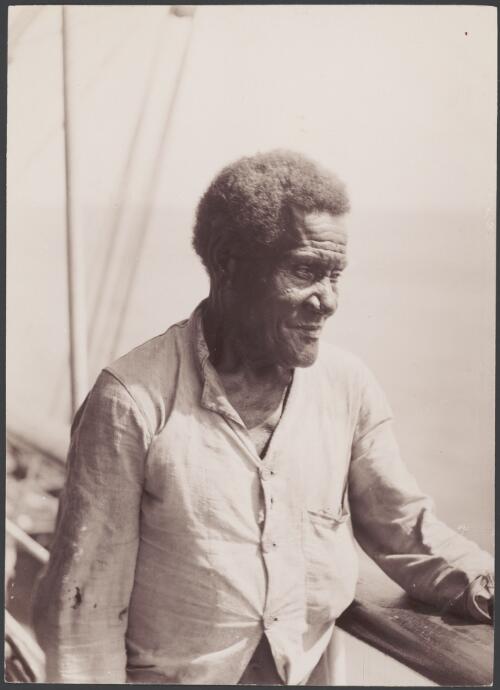 Isaac Lauua, a native christian of Uru, on the east coast of Malaita, Solomon Islands, 1906, 2 / J.W. Beattie