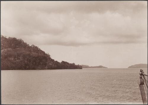 The south entrance of Sandfly Channel at the island of Florida, Solomon Islands, 1906 / J.W. Beattie