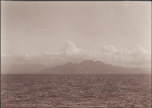 North-west coast of Guadalcanar, viewed from sea, Solomon Islands, 1906, 2 / J.W. Beattie