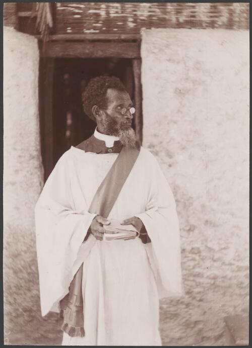 William Quasvau, Deacon at Rowa, Vanuatu, 1906 / J.W. Beattie