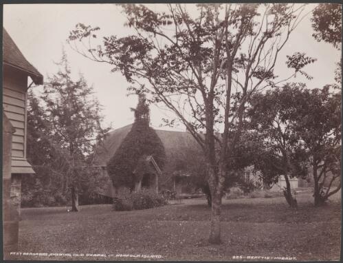 The old chapel at St. Barnabas, Norfolk Island, 1906, 2 / J.W. Beattie
