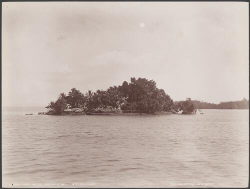 The island of Uru, viewed from the south-west, Malaita, Solomon Islands, 1906 / J.W. Beattie