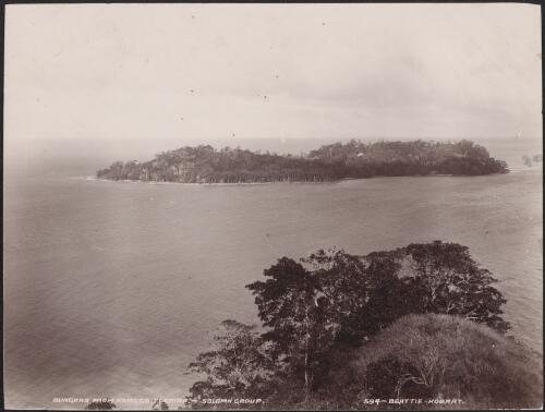 Bungana viewed from Honggo, Florida, Solomon Islands, 1906 / J.W. Beattie