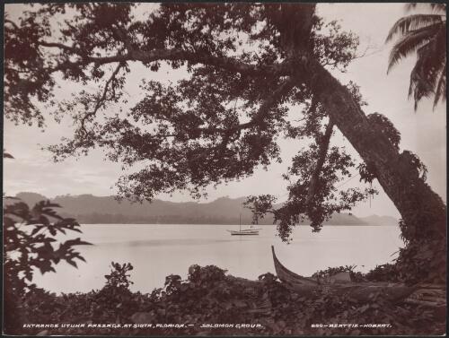 Utuha Passage at Siota, Florida, Solomon Islands, 1906 / J.W. Beattie