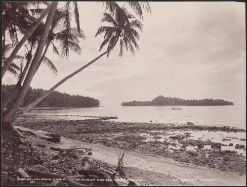 The island of Hagima, viewed from Honggo, Solomon Islands, 1906 / J.W. Beattie