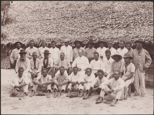 Clergy and teachers of Florida, Solomon Islands, 1906 / J.W. Beattie
