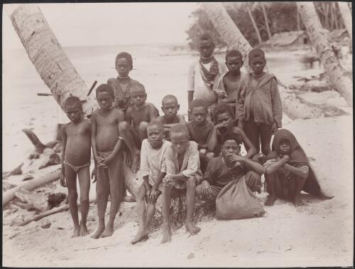Boys of Honggo, Florida, Solomon Islands, 1906 / J.W. Beattie