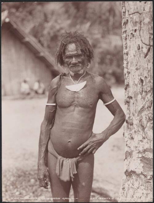 A man of Florida, Solomon Islands, 1906 / J.W. Beattie