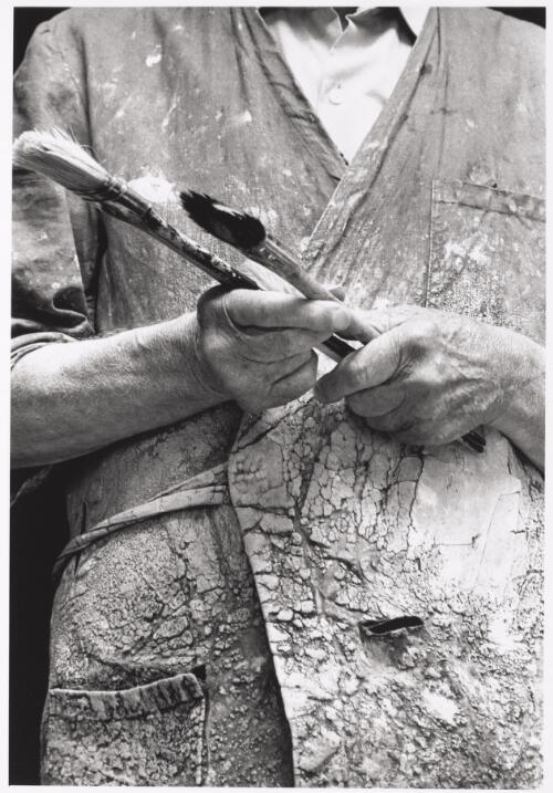Portrait of Lloyd Rees' hands and coat, 1983 [picture] / Greg Weight