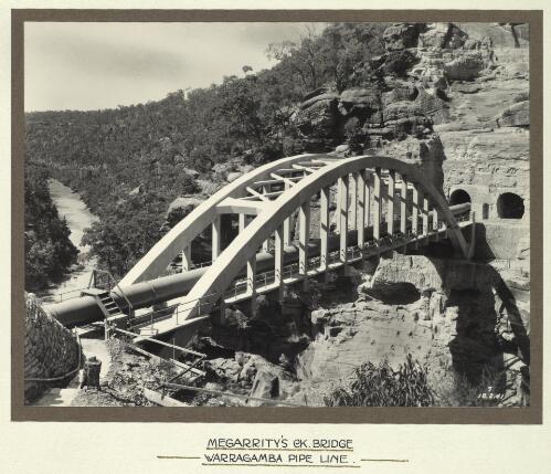 Megarrity's Ck. [i.e. Megarritys Creek] bridge, Warragamba pipe line [picture]