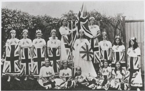 Killarney School, Empire Day. Jean standing 2nd from right, 1908? [picture]
