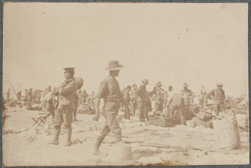 The 3rd Light Horse? Brigade striking camp, Mena camp, Giza, Egypt, 1915, 1 / David Izatt