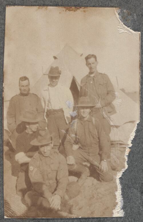 Our camp group, Mena Camp, Giza, Egypt, 1915 / David Izatt