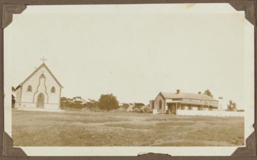 Church and house at Koonibba Mission, South Australia, ca. 1925 [picture]