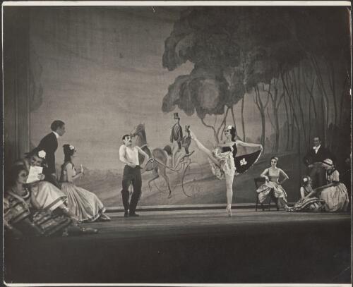 Edouard Borovansky and Alexandra Danilova in Le beau Danube, Ballet Russe de Monte Carlo [picture]