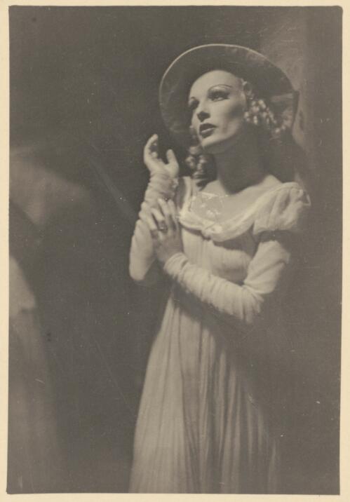 Tatiana Riabouchinska in costume for Paganini, Ballets Russes, 1939 or 1940 [picture]