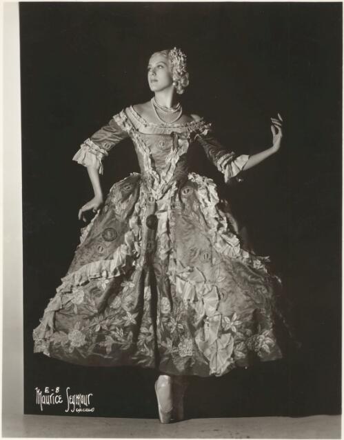 Tamara Grigorieva in costume for Les femmes de bonne humeur, Ballets Russes [picture] / Maurice Seymour, Chicago