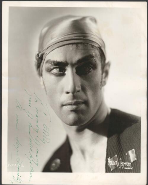 Portrait of Serge Ismailoff in costume for an unidentified production, Ballets Russes [picture] / Maurice Seymour, Chicago