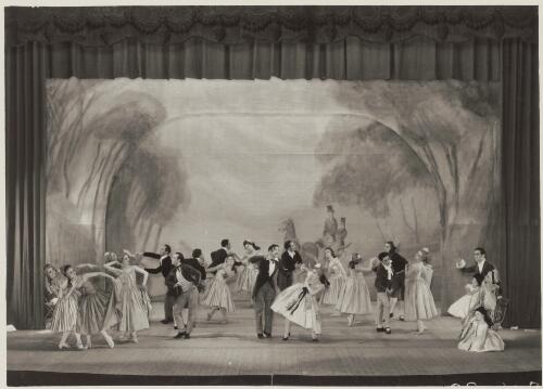 Scene from Le beau Danube, Col. W. de Basil's Ballets Russes [picture] / Raoul Barba, Monte-Carlo