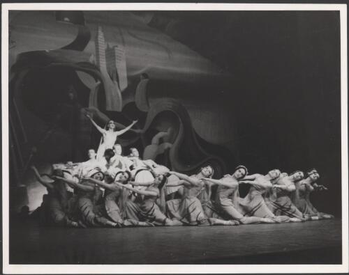 Laurel Martyn as the Spirit of the River with corps de ballet in Vltava, Borovansky Ballet [picture]/ Darian D. Smith